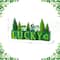 Glitzhome® 14" St. Patrick's Wooden House and Brush Trees "LUCKY" Table Decor